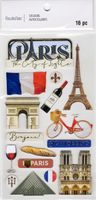 Paris, The City of Lights, 3D scrapbook stickers 4x7" (Recollections)