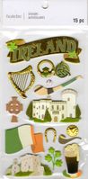 Ireland, 3D scrapbook stickers 4x7" (Recollections)