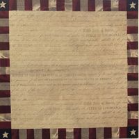 Vintage Flag Border, scrapbook paper (K&Company)