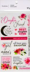 My Daughter, My Friend, 3D scrapbook stickers 4x7" (Recollections)