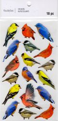 Birds, 3D scrapbook stickers 4x7" (Recollections)