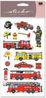 Fire Department, 4x7" scrapbook stickers (Sticko)