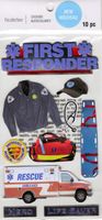 First Responder, 3D scrapbook stickers 4x7" (Recollections)