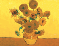 Artist's Collection, Sunflower, 12x16" paint by number kit (Reeves)