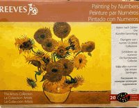 Artist's Collection, Sunflower, 12x16" paint by number kit (Reeves)