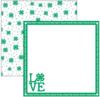 4-H Love, double sided, scrapbook paper (Scrapbook Customs)