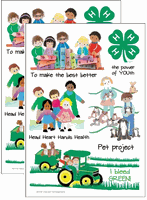 4H Kids, scrapbook stickers (It Takes Two)