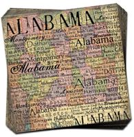 50 State Maps, scrapbook paper (Stamping Station)