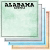 50 State, Postage Adventure, double-sided, scrapbook paper (Stamping Station)