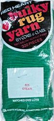 #625 Green - Bulky Rug Yarn by Red Heart, Latch Hook Yarn, 320 pieces