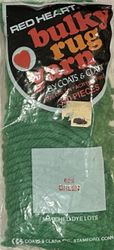 #625 Green - Bulky Rug Yarn by Red Heart, Latch Hook Yarn, 320 pieces