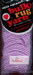 #631 Light Purple - Bulky Rug Yarn by Red Heart, Latch Hook Yarn, 320 pieces