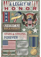 A Legacy of Honor, military cardstock stickers, 5x8" (Karen Foster)