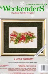 Weekenders - A Little Greenery, cross stitch kit (JCA)<br><font color=red>25% off</font>