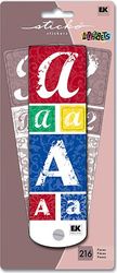 ABC & 123 Swatch book, Primary, alphabet scrapbook (Sticko)<br><font color=red>50% off</font>