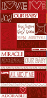 Adopted with Love, scrapbook stickers (Reminisce)