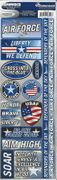 Air Force, military cardstock stickers, 5x12" scrapbook (Paper House)