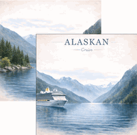 Alaskan Cruise, DS scrapbook paper (Scrapbook Customs)