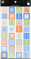 Alphabet Quilts, 96 scrapbook stickers (Making Memories)<br><font color=red>50% off</font>