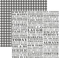 Alphabets, Numbers & Phrases, scrapbook papers<br>(14_choices)