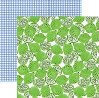 Stay Sweet Collection, Lime Light, food double-sided scrapbook cardstock (American Crafts)<br><font color=red>25% off</font>
