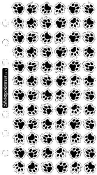 Animal Tracks, scrapbook stickers (Sticko)