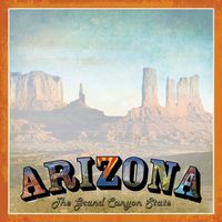 Arizona Vintage, States scrapbook paper (Stamping Station)