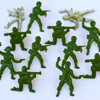 Army Men, military scrapbook brads, 12/pk (Eyelet Outlet)  