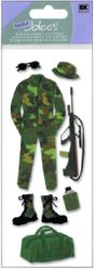 Army Uniform, military, A Touch of Jolee, scrapbook stickers (Jolee's Boutique) 