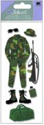 Army Uniform, military, A Touch of Jolee, scrapbook stickers (Jolee's Boutique) 
