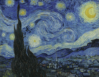 Paint Your Own Masterpiece, The Starry Night - Vincent van Gogh, 11x14" paint by number kit (Royal Brush)