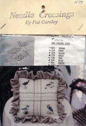 Atlantic Seabirds, cross stitch kit, pillow front (Needle Crossings)<br><font color=red>58% off</font>