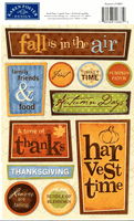 Autumn: Thanksgiving, Fall is in the Air, cardstock stickers, scrapbook (Karen Foster)