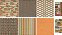 Autumn Kit, 2 Die Cut Sticker sheets & 6 scrapbook papers (Reminisce)<br><font color=red>50% off</font>