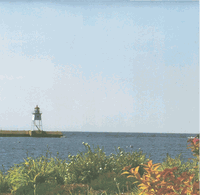 Autumn Lighthouse, nature scrapbook paper (McRice Photo Papers)<br><font color=red>50% off</font>