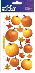 Autumn Pumpkins, scrapbook stickers (Sticko)
