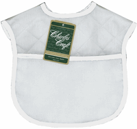 Baby Bib, quilted, White trim (Charles Craft)