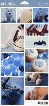 Baby Boy, Real Life Photo, Snapshot scrapbook stickers (Peebles)<br><font color=red>50% off</font>