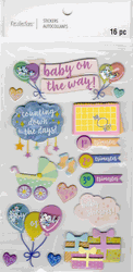 Baby on the Way, 3D scrapbook stickers 4x7" (Recollections)