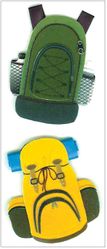 Backpack, 3-D SLIM scrapbook stickers (Jolee's By You)<br><font color=red>33% off</font>