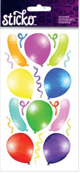Balloons, Vellum scrapbook stickers (Sticko)<br><font color=red>29% off</font>