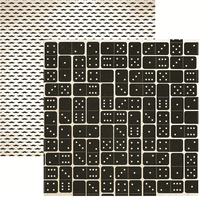 Barber Shoppe Collection, Moustache, double-sided scrapbook paper (Kaisercraft)<br><font color=red>50% off</font>