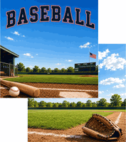 Baseball, DS scrapbook paper (Scrapbook Customs)