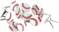 Baseball,  sports scrapbook brads (Eyelet Outlet)