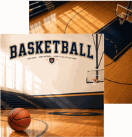 Basketball, DS scrapbook paper (Scrapbook Customs)