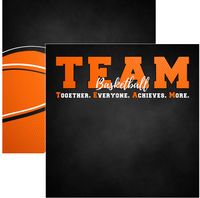 Basketball, Team Sports, double-sided scrapbook paper (Scrapbook Customs)