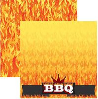 BBQ, food, double-sided, scrapbook paper (Reminisce)<br><font color=red>25% off</font>
