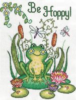 Be Hoppy (Frog), counted cross stitch kit (Design Works)