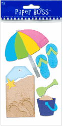 Beach Fun, Leisure & Recreation scrapbook stickers (Paper Bliss) 