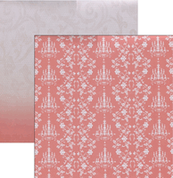 Bella! At Last Collection, Romance, shimmer, double-sided, scrapbook cardstock (Ruby Rock-It)<br><font color=red>50% off</font>